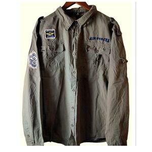 Men's Request Embroiled Air Force‎ Shirt.  Size LG